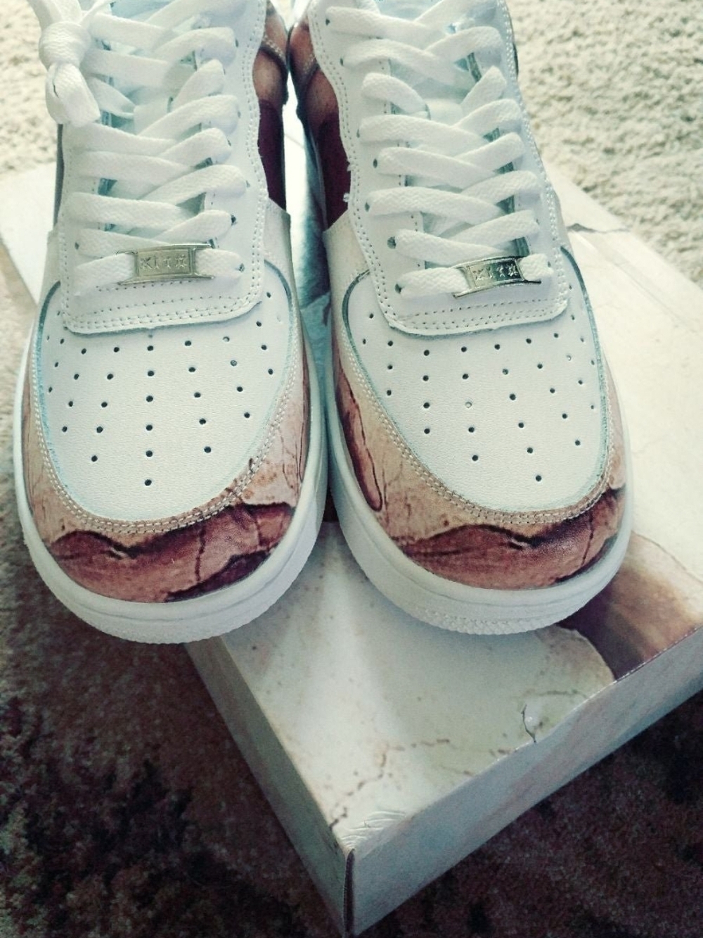 Force of Creation Low White Leather Sneakers - Picture 10 of 12